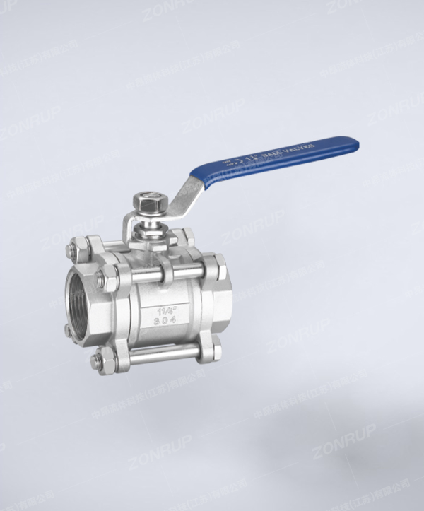 三片式不锈钢丝口球阀